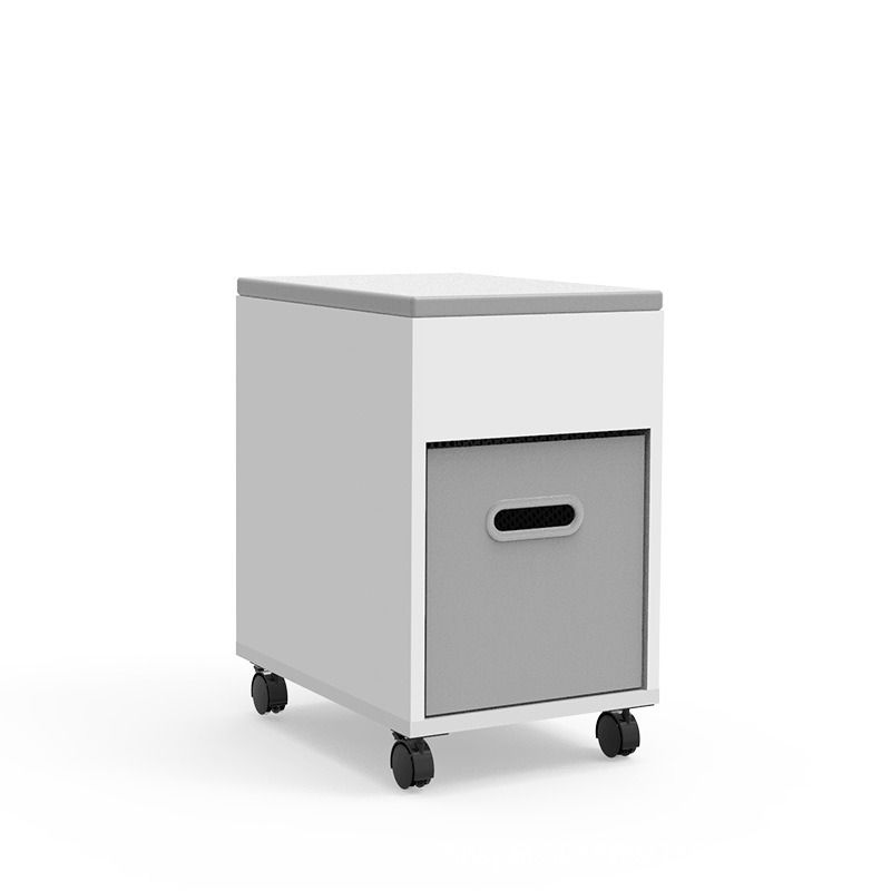 Under Desk Office with Wheels for Sitting and Storage