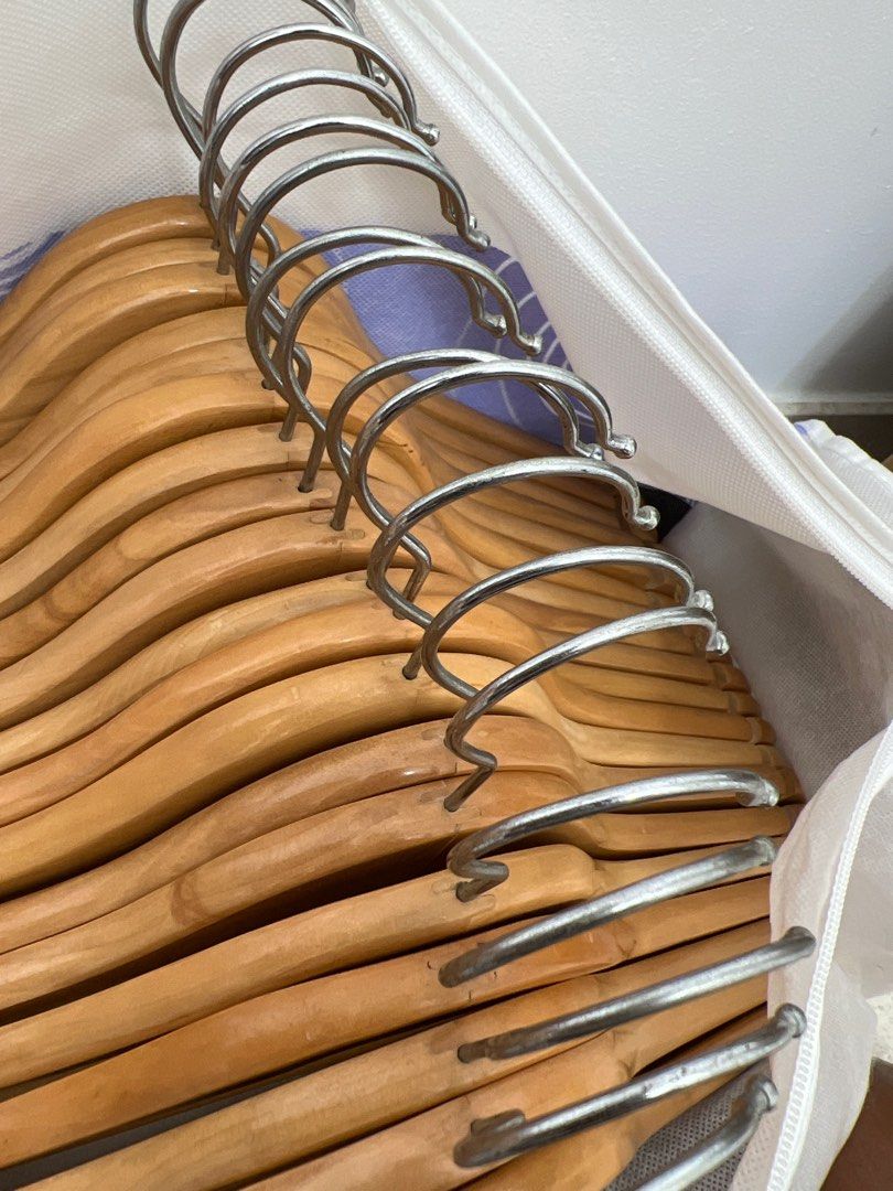 Used wooden hangers HipVan, Furniture & Home Living, Home Improvement