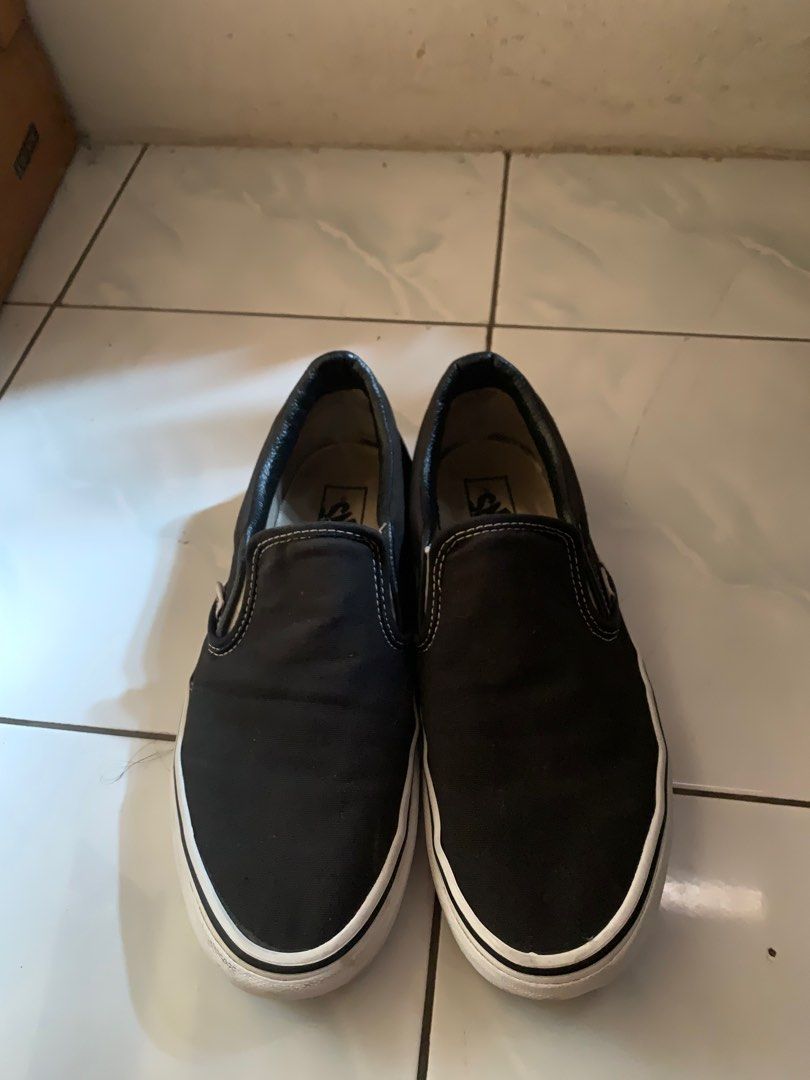 Vans Slip on Black White size 41