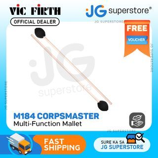 Vic Firth M184 Corpsmaster Hard Yarn Rubber Medium Weight Percussion Keyboard Mallets for Xylophone and Marimba Multi-Application Marching | JG Superstore
