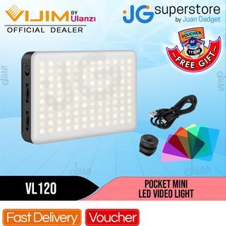Vijim by Ulanzi 2029 VL120 3200K-6500K Mini Pocket Adjustable LED Video Light for Vlogging Youtube Online Video Content Photography Livestream  | JG Superstore