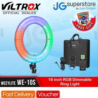 Viltrox WE-10S RL 18-Inches LED Round Ring Light for Youtube, Vlog, Live Video, Shooting, Make up Selfie | JG Superstore