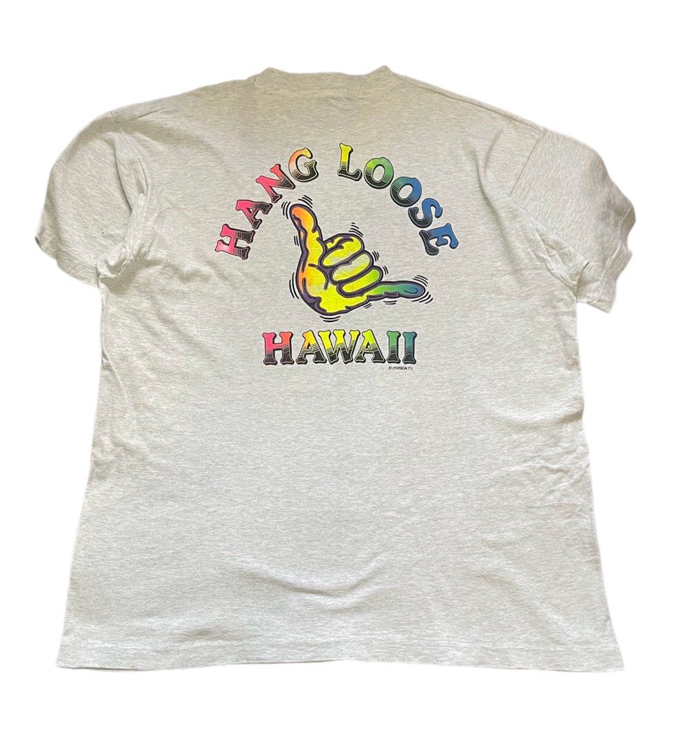 Vintage 90s Hang Loose Hawaii, Men's Fashion, Tops & Sets, Tshirts