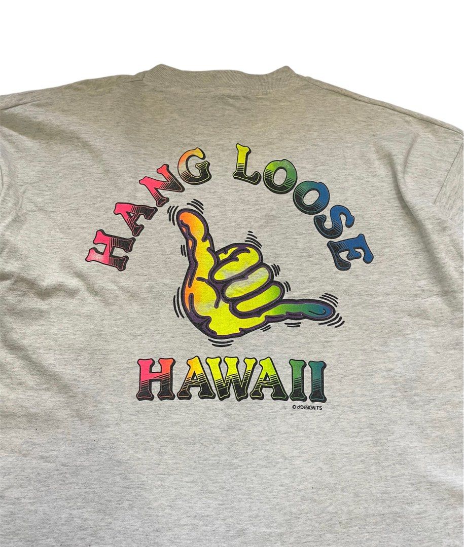 Vintage 90s Hang Loose Hawaii, Men's Fashion, Tops & Sets, Tshirts