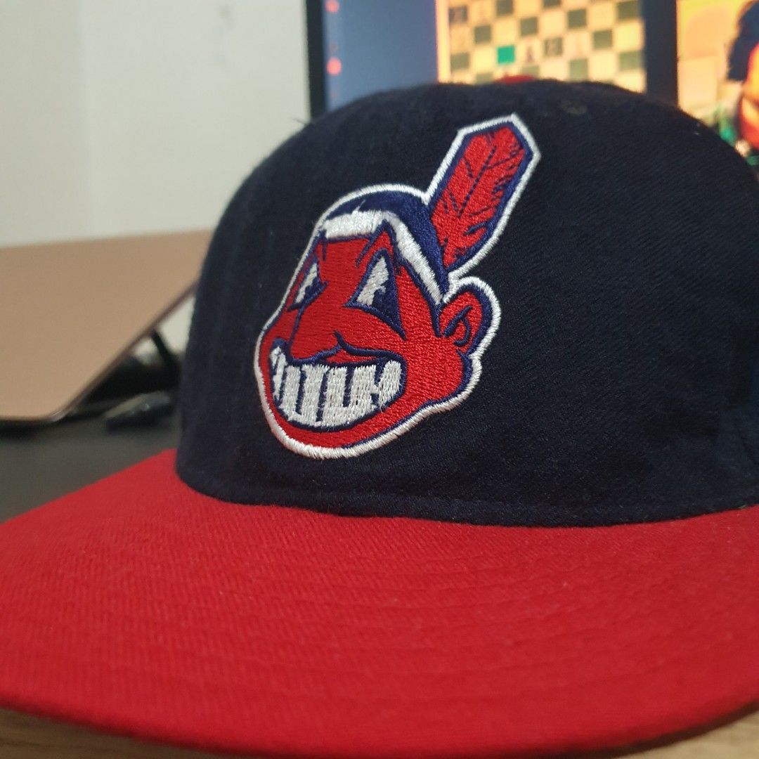 Vintage 90s New Era Cleveland Indians Fitted Hat