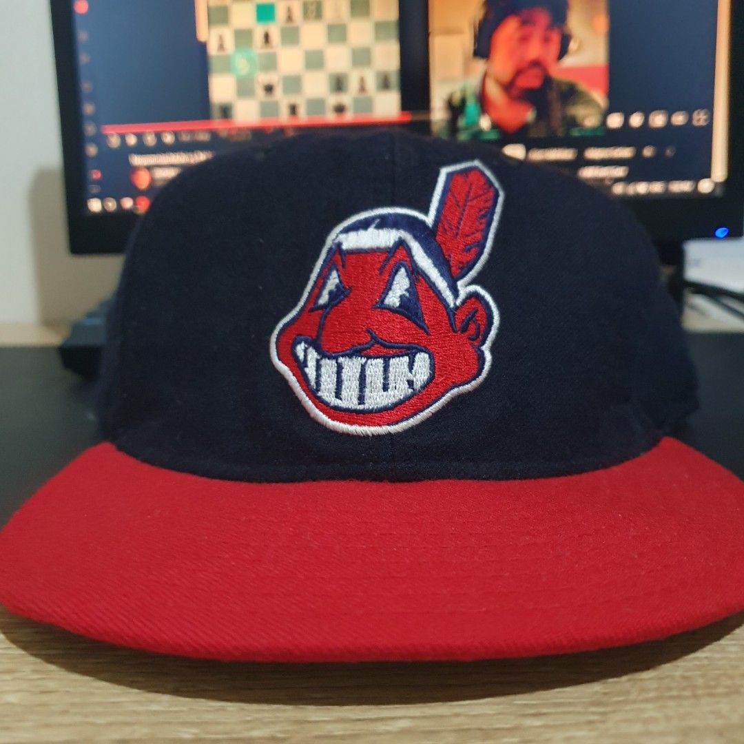 Vintage 90s New Era Cleveland Indians Fitted Hat