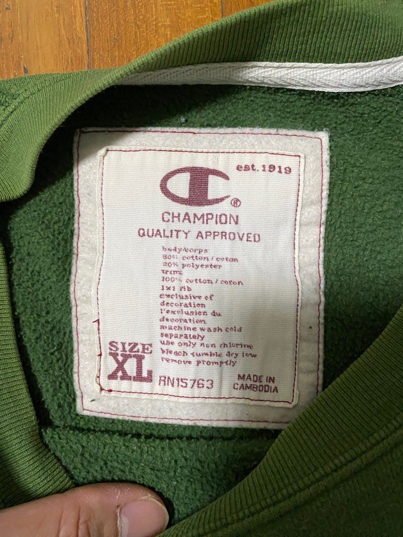 Champion 100 cotton sweatshirt new arrivals