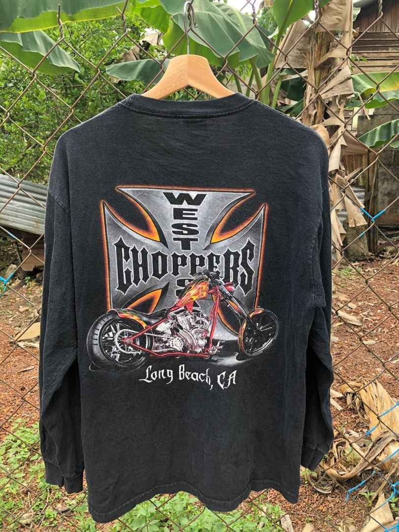 Vintage West Coast Choppers Long Sleeve T Shirt Harley Davidson Rider ...