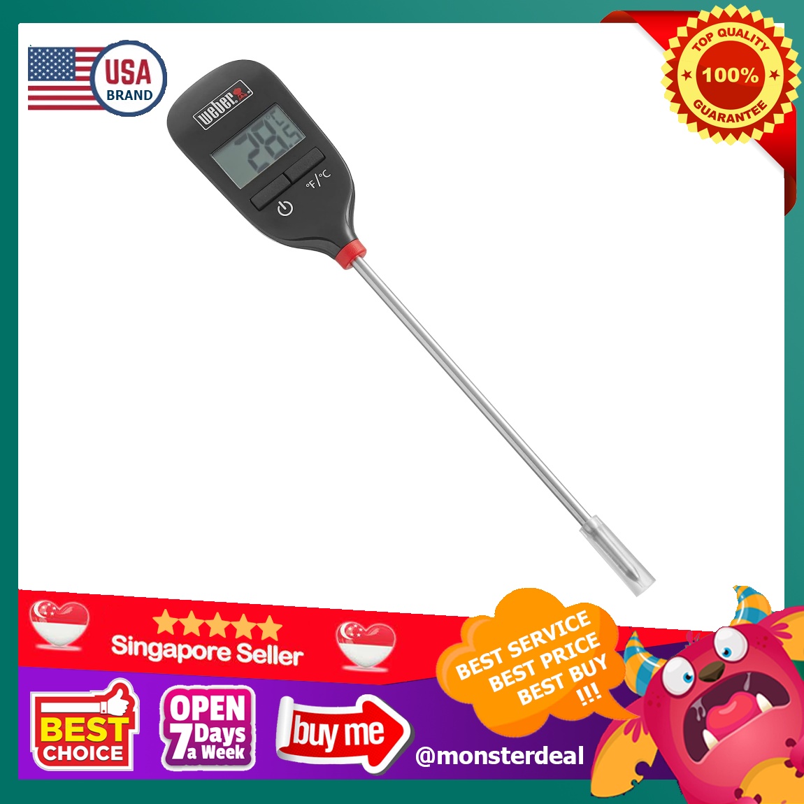Weber 6750 new arrivals instant read thermometer