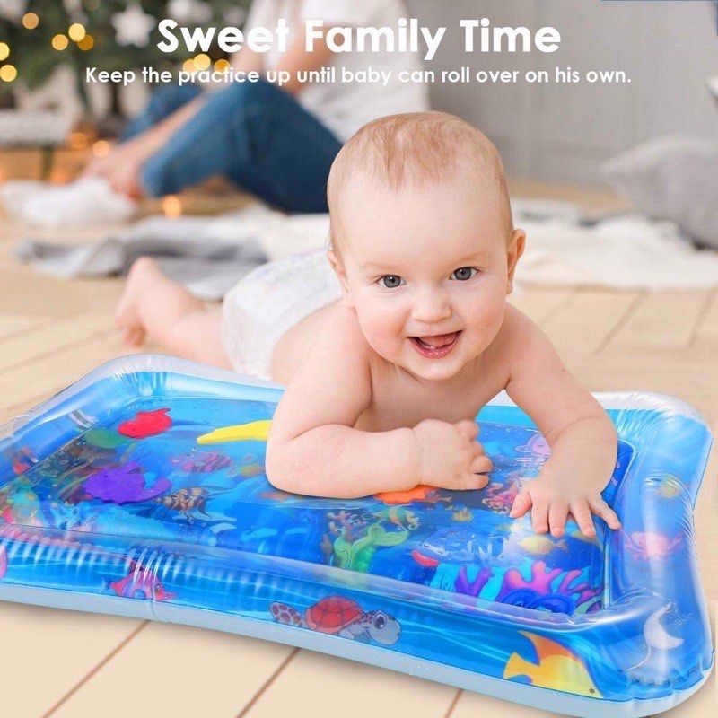 Inflatable Baby slapped pad toy (Water Mat tummy time floor cushion)