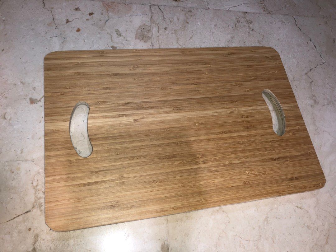 Wooden foldable lap desk/ meja lipat laptop ikea on Carousell