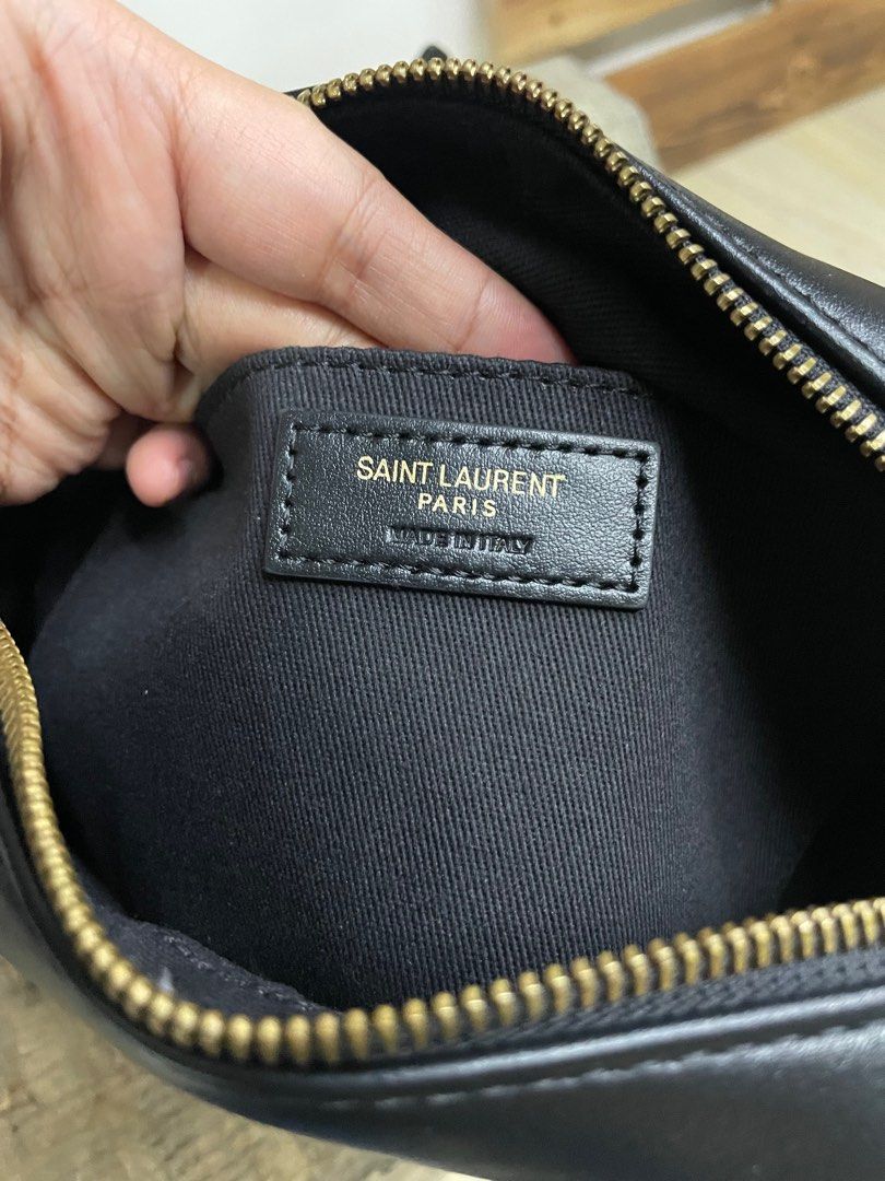 Saint Laurent Lou Medium Ysl Striped Canvas Camera Crossbody Bag