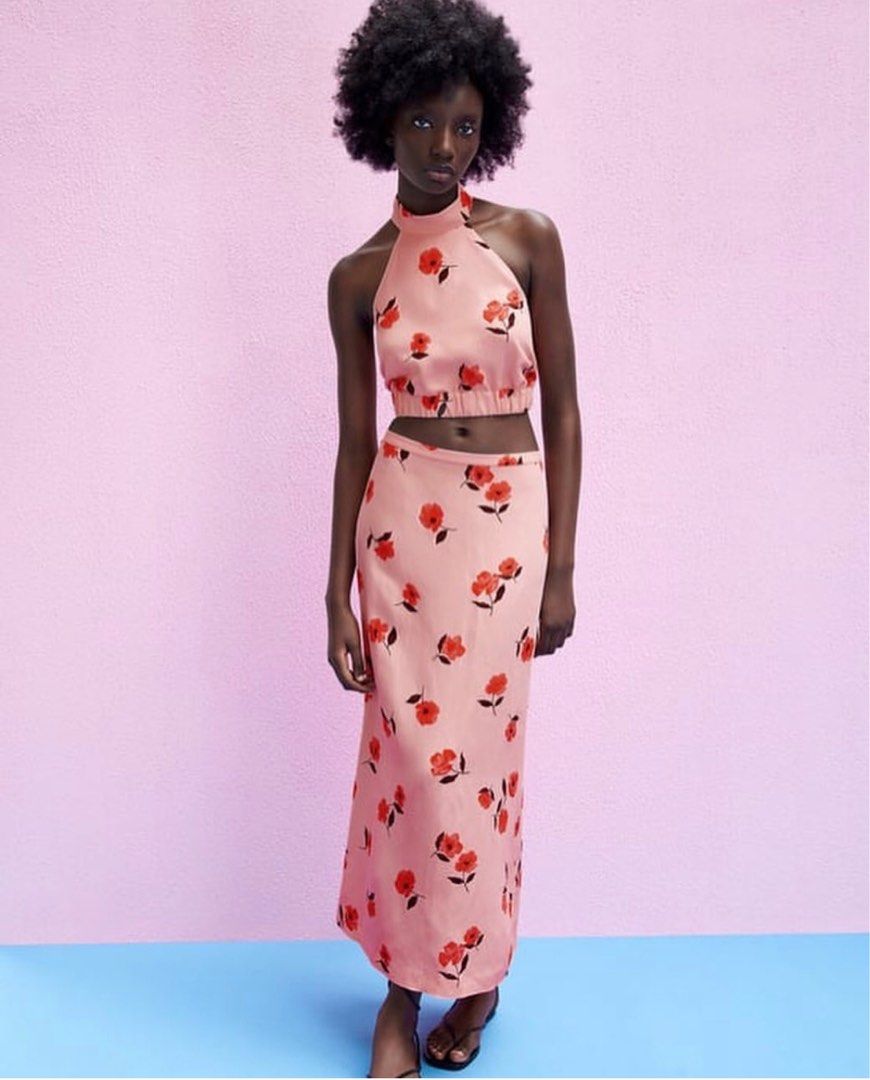 Zara Linen Halter Top on Carousell