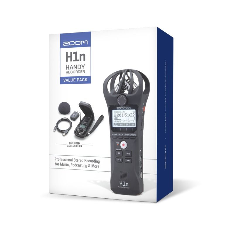 ZOOM H1N Stereo Digital Audio Handy Recorder, Audio, Voice Recorders on  Carousell