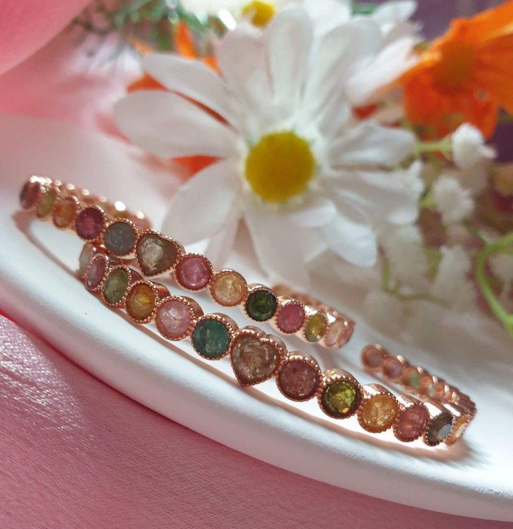 Gold tourmaline bracelet discount