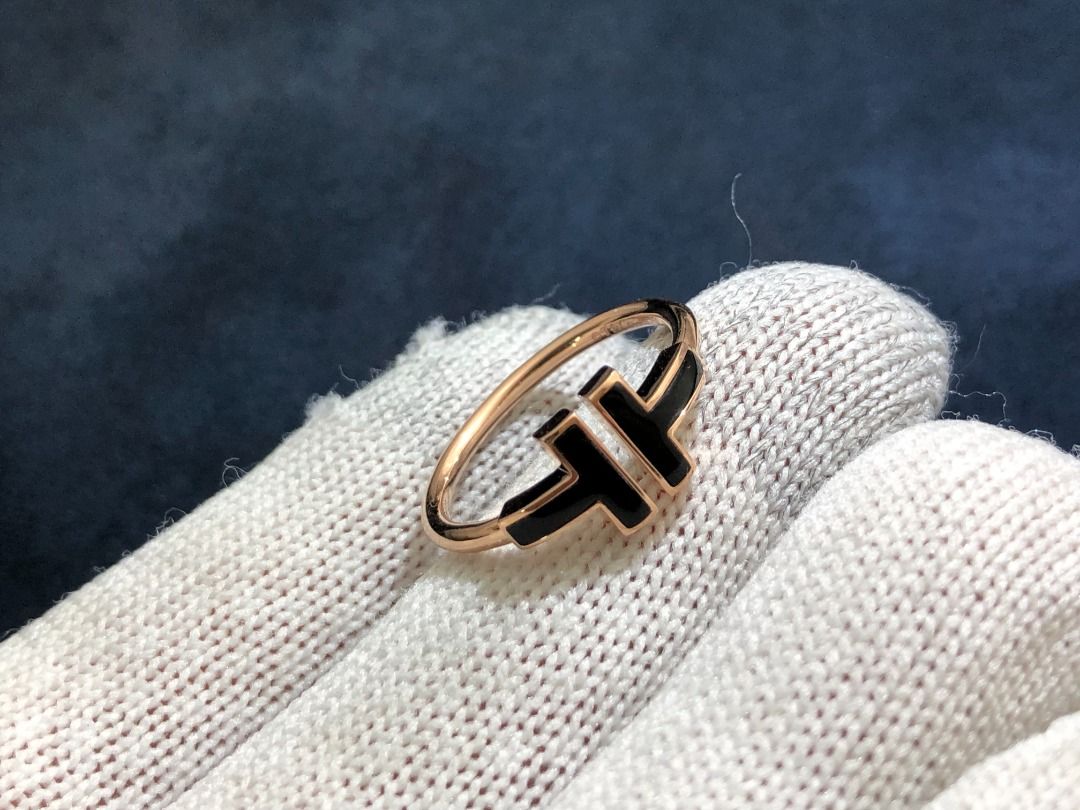 Tiffany t discount ring black