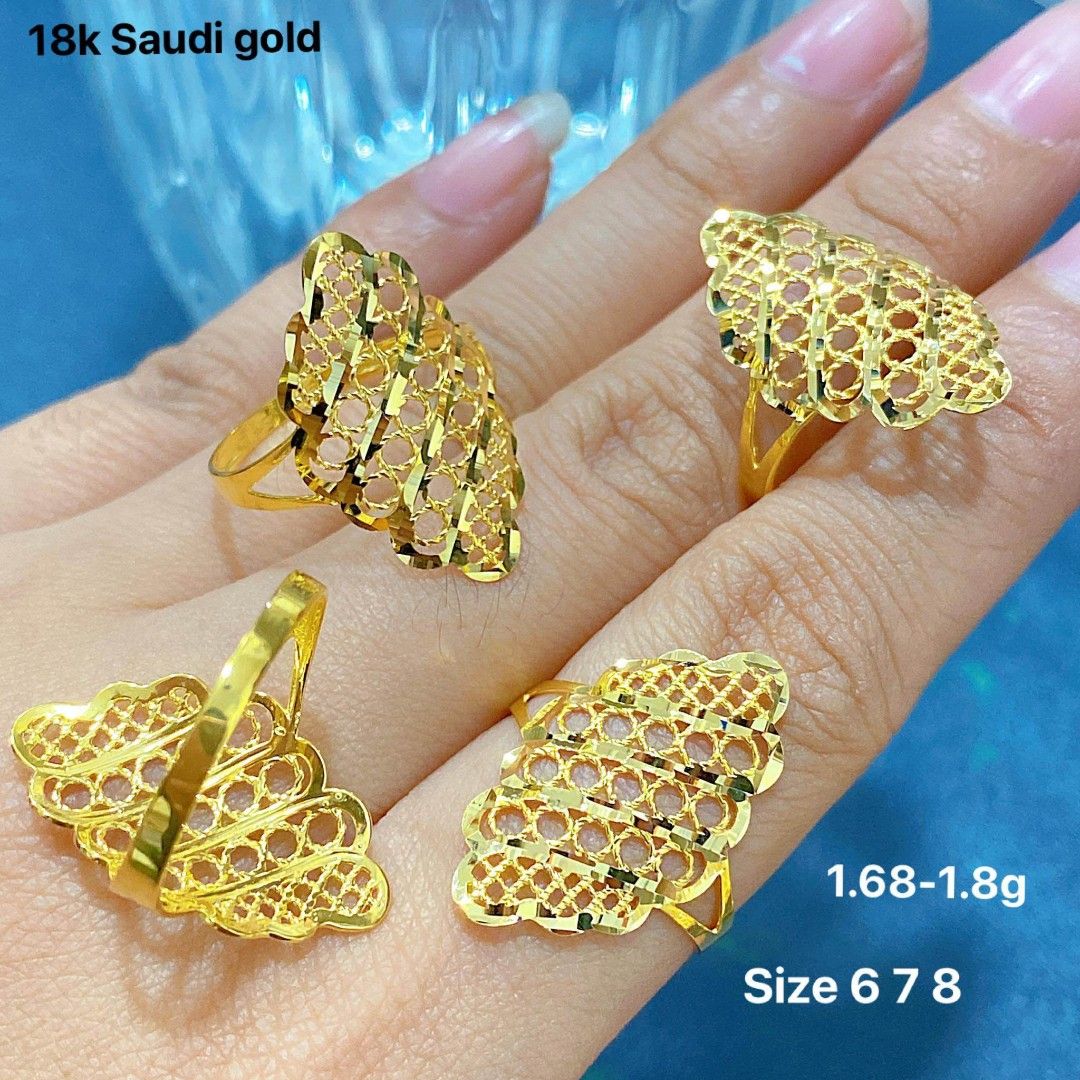 Light weight saudi Gold Finger Rings with WEIGHT - YouTube