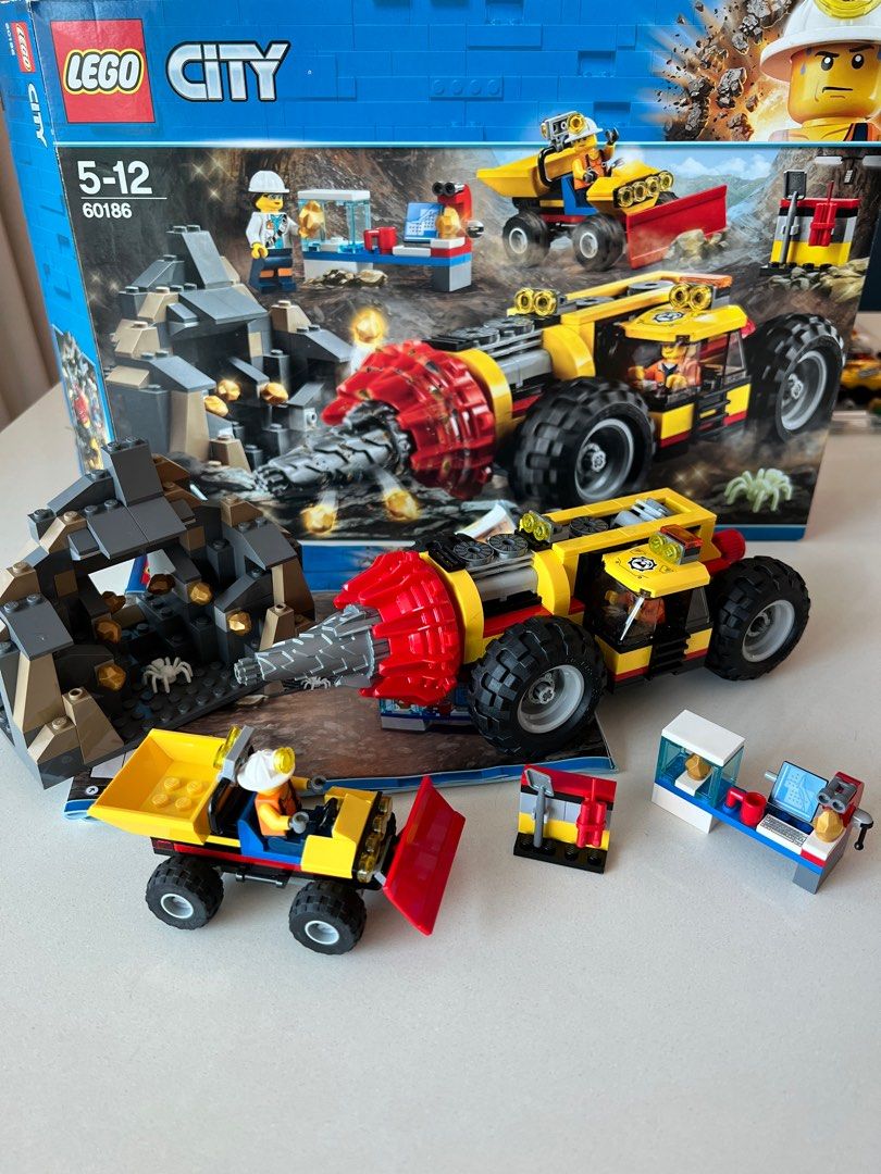$20 Lego Mining Driller (60186) - priced to Hobbies & Toys, Toys & Games on Carousell