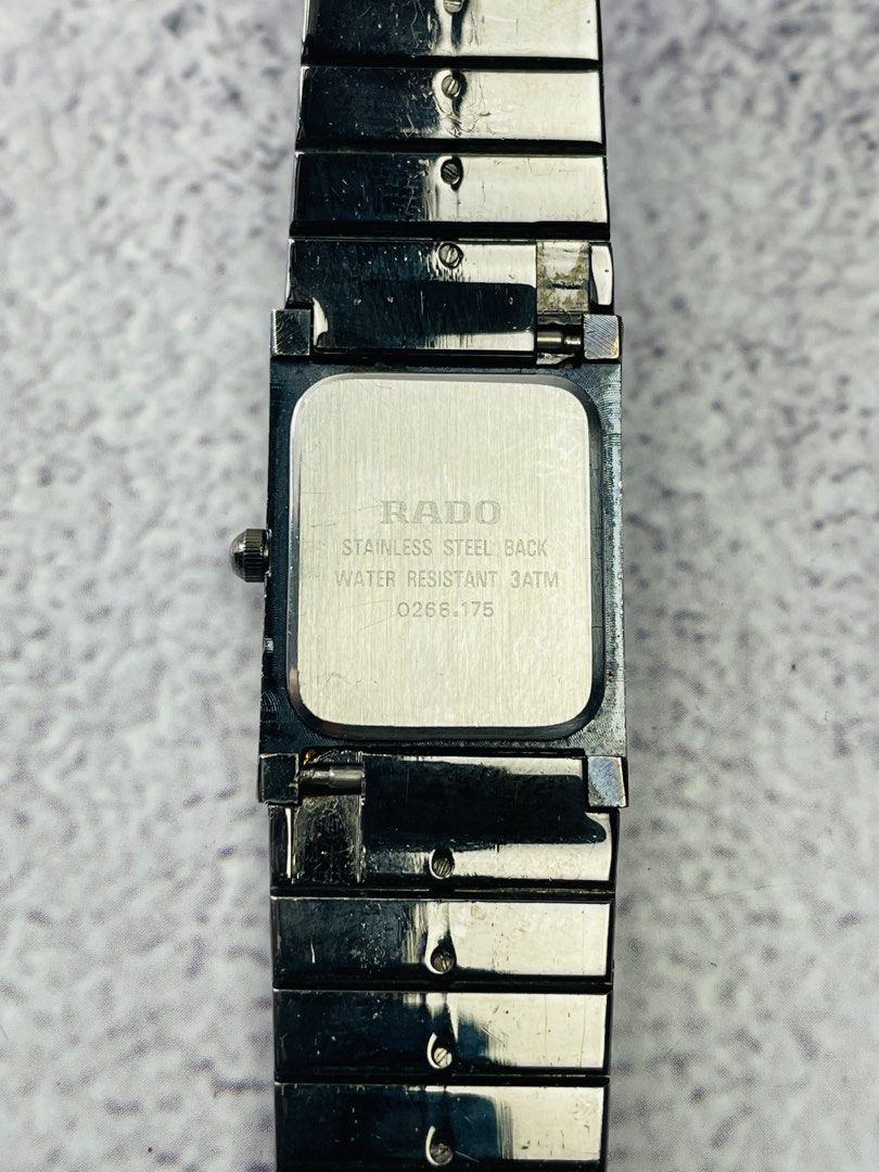 Rado stainless steel back water resistant new arrivals