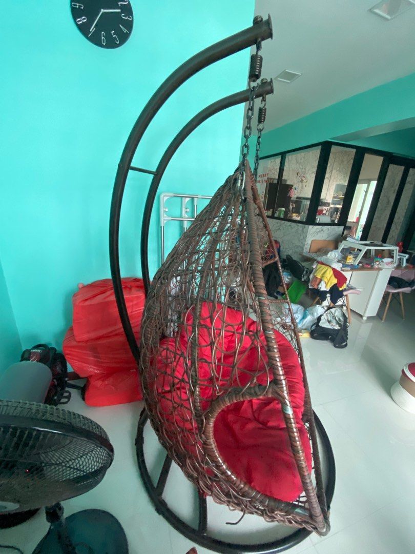 2 seater Rattan Swing Chair, Furniture & Home Living, Furniture, Chairs