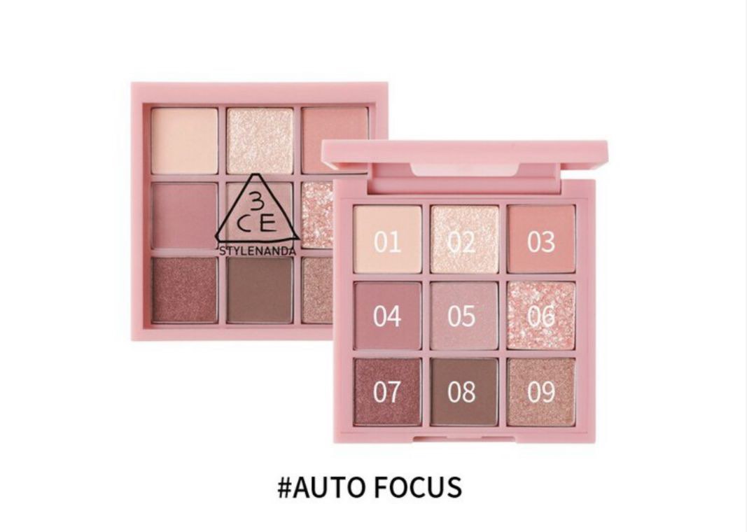3CE Multi Eye Color Palette #Auto Focus, Beach Musc, Overtake, Smoother ...