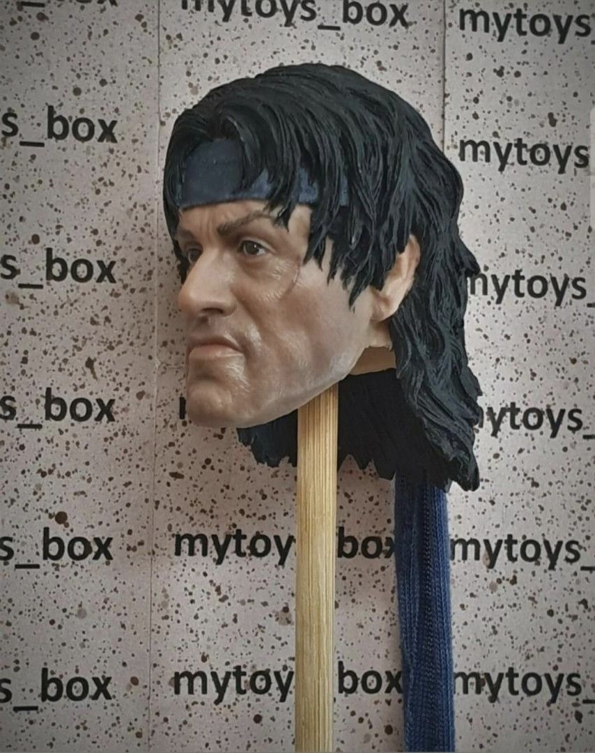 ️ 1/6 RAMBO 4 Head Sculpt for sale!!, Hobbies & Toys, Toys & Games on ...