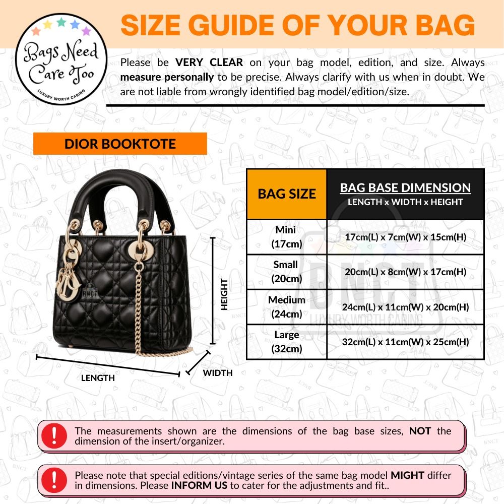 Lady dior sales bag organizer