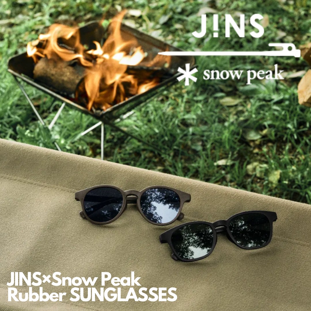 🇯🇵日本代購JINS x Snow Peak Rubber SUNGLASSES, 運動產品, 行山及