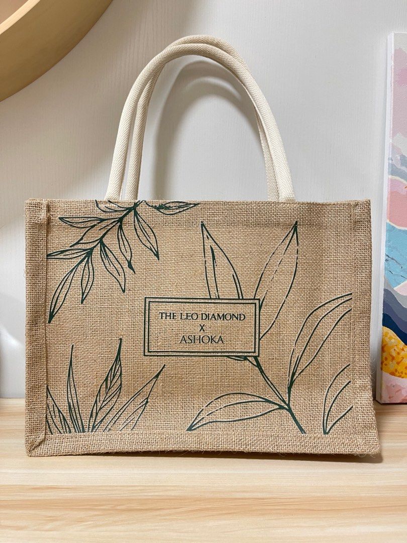 全新LEO DIAMOND ASHOKA 環保袋無印風簡約上膊手挽, 女裝, 手袋及銀包, Tote Bags - Carousell