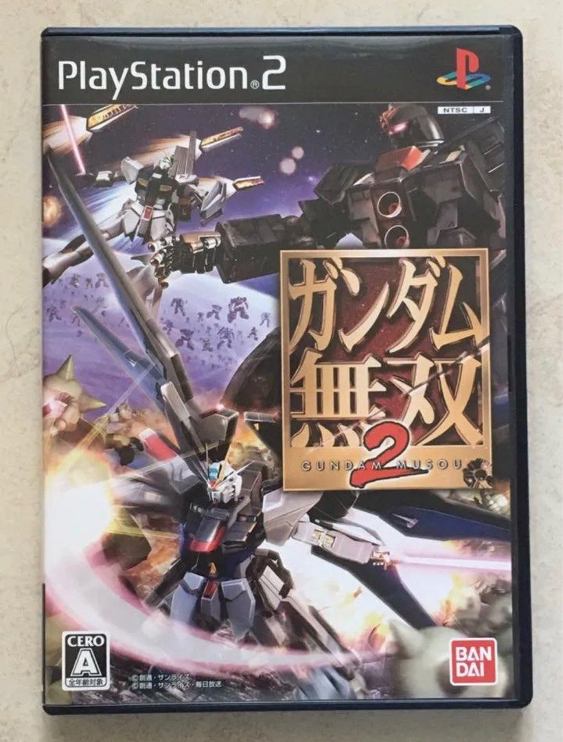 日版PS2 BANDAI 高達無雙2 MOBILE SUIT GUNDAM MUSO, 電子遊戲, 電子