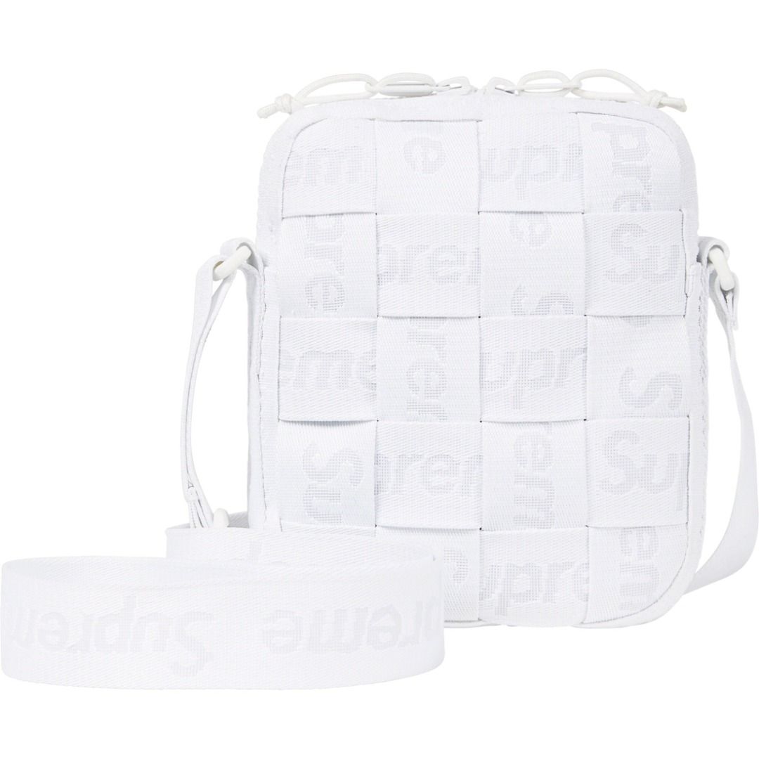 🇯🇵日本代購SUPREME WOVEN SHOULDER BAG SUPREME斜孭袋, 名牌, 手袋及 