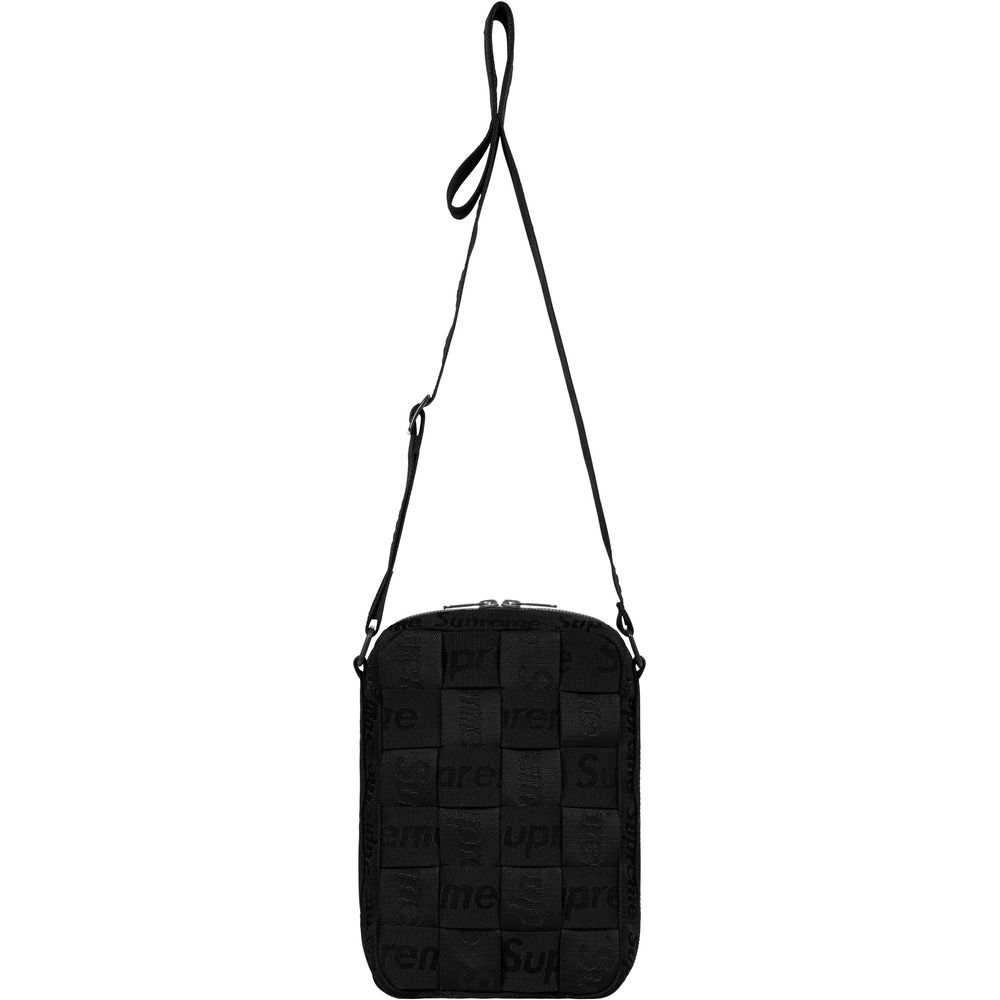 🇯🇵日本代購SUPREME WOVEN SHOULDER BAG SUPREME斜孭袋, 名牌, 手袋及