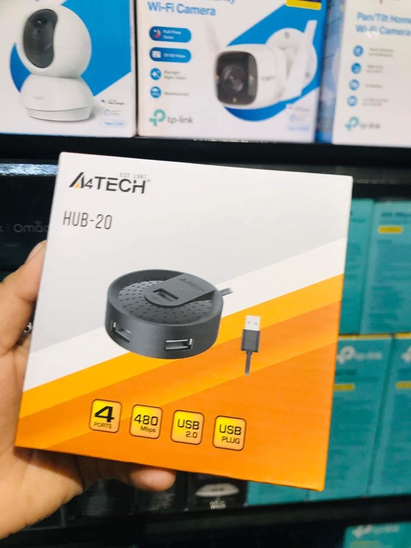 A4Tech 4-Ports 4in1 USB Hub 2.0 HUB-20 Black, Computers & Tech, Parts ...