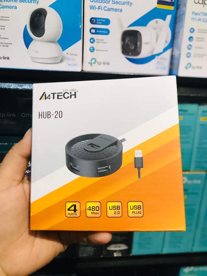 A4Tech 4-Ports 4in1 USB Hub 2.0 HUB-20 Black, Computers & Tech, Parts ...