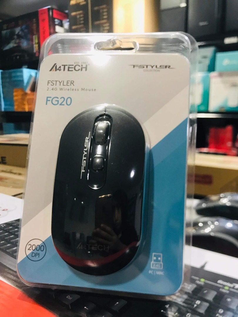 A4Tech Fstyler FG20 Wireless Mouse Grey, Computers & Tech, Parts ...
