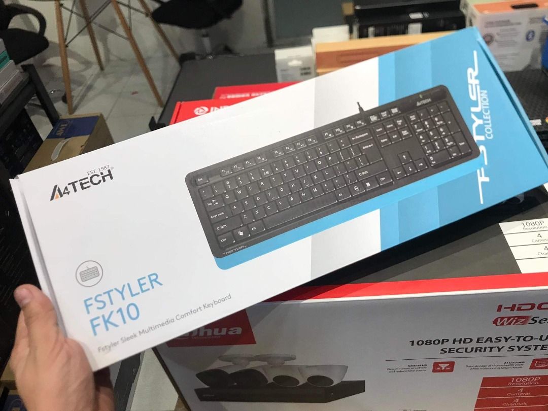 A4Tech Fstyler FK10 Keyboard USB Blue, Computers & Tech, Parts ...