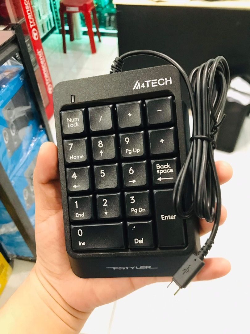 A4Tech Fstyler FK13M Numeric Keypad Micro USB Black, Computers & Tech ...
