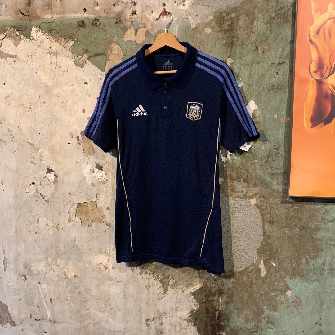 Adidas Argentina Football Polo tee Men s Fashion Tops Sets