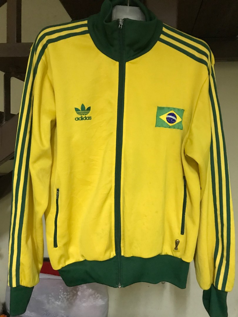 Adidas Brazil Fifa World Cup Track Top Jacket Football Soccer Size