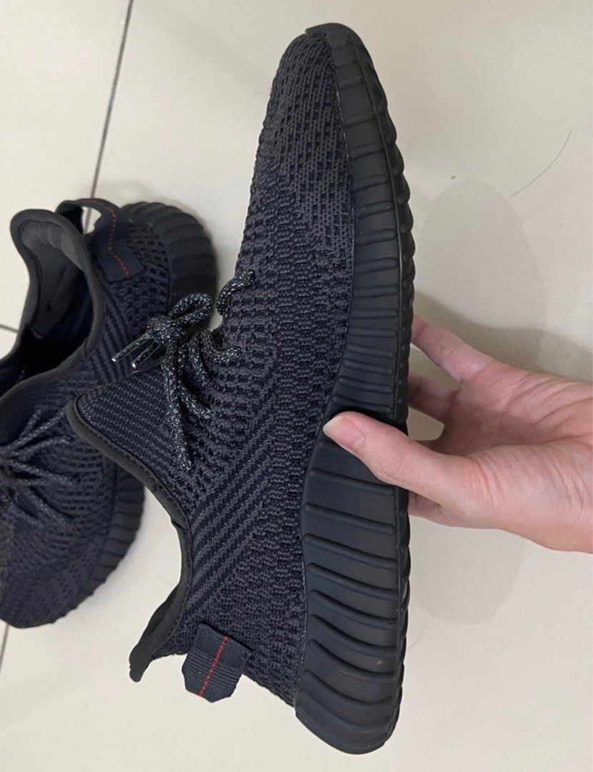 Yeezy 350 black static non reflective on sale