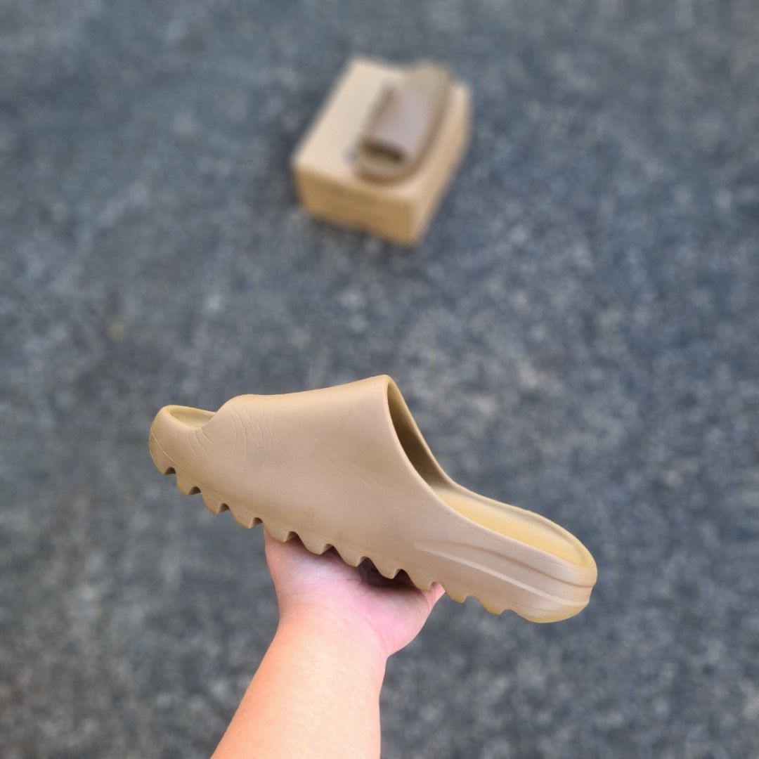 Adidas Yeezy Slides Core, Men's Fashion, Footwear, Slippers u0026 Slides on  Carousell