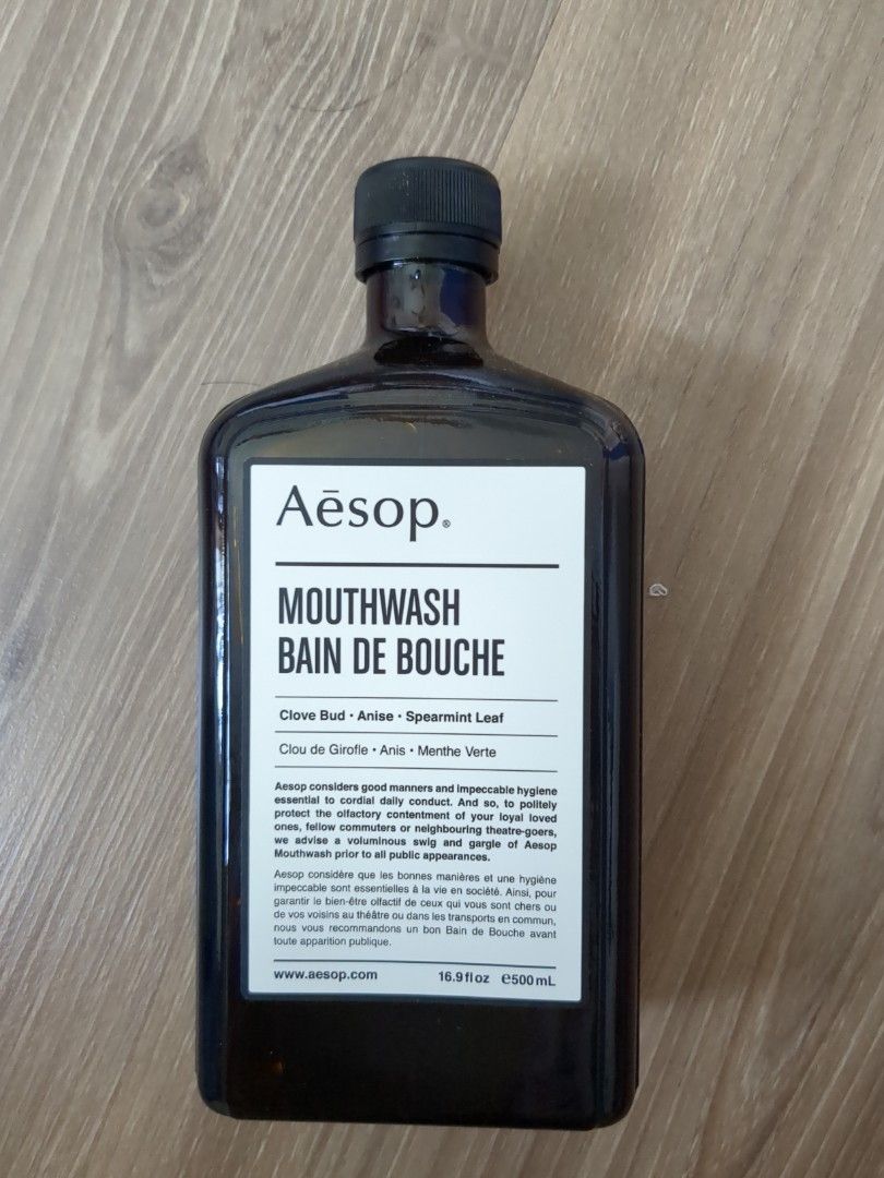 Aesop mouthwash 500ml, Beauty & Personal Care, Oral Care on Carousell