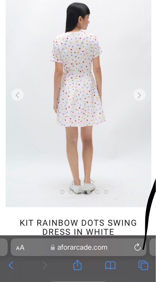 Rainbow discount dot dress