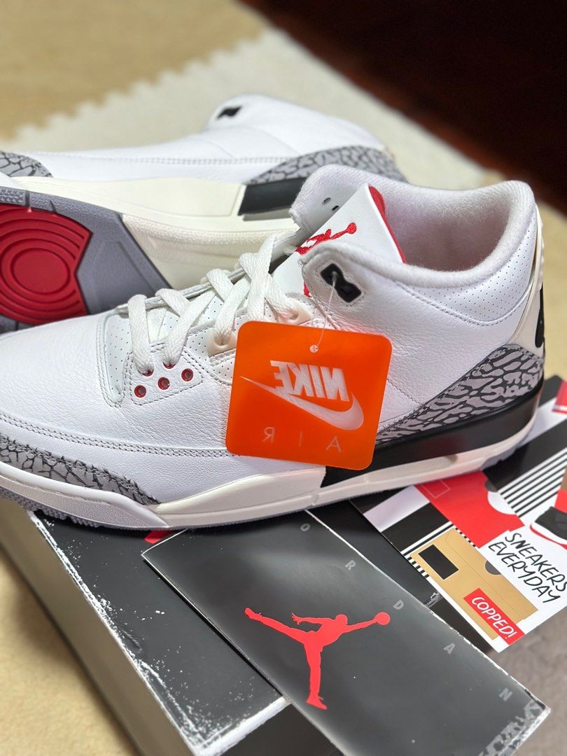 Jordan 3 cement mens top