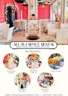 All In 1 Event Space Rental (25-30pax)