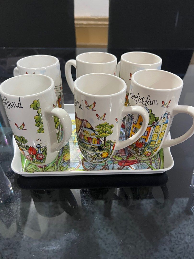 Amsterdam Tall Cup Set, Furniture & Home Living, Kitchenware