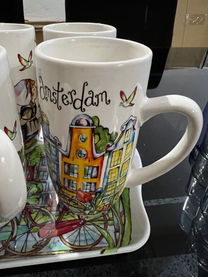 Amsterdam Tall Cup Set, Furniture & Home Living, Kitchenware