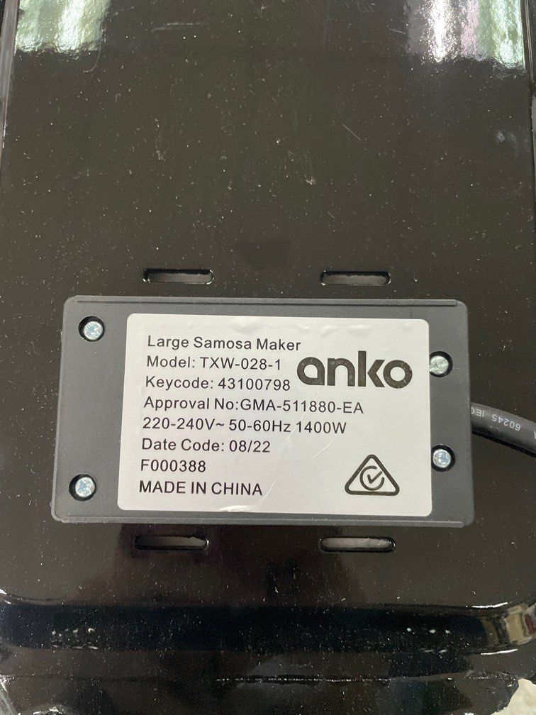 Anko Large Samosa Waffle Maker Heavy Duty on Carousell