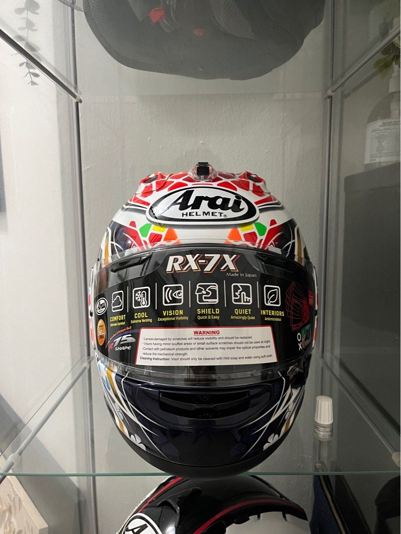 Arai Helmet RX7X Authentic Nakagami, Motorcycles, Motorcycle Apparel on Carousell