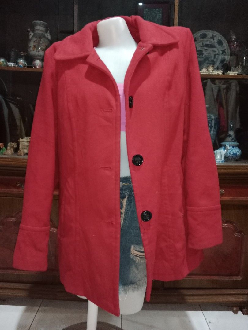 Liz claiborne red coat store